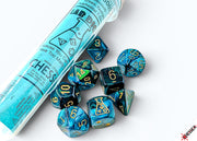 Lab Dice 10 Polyhedral 7-Die Set Gemini Green Teal/Gold