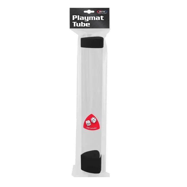 Playmat Tube with Dice Cap Black