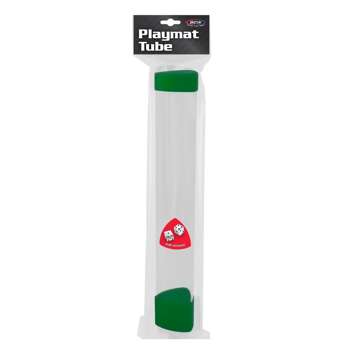 Playmat Tube with Dice Cap Green