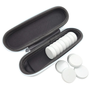 Crokinole 13 White Premium Glazed Wooden Discs with Hard Carry Case