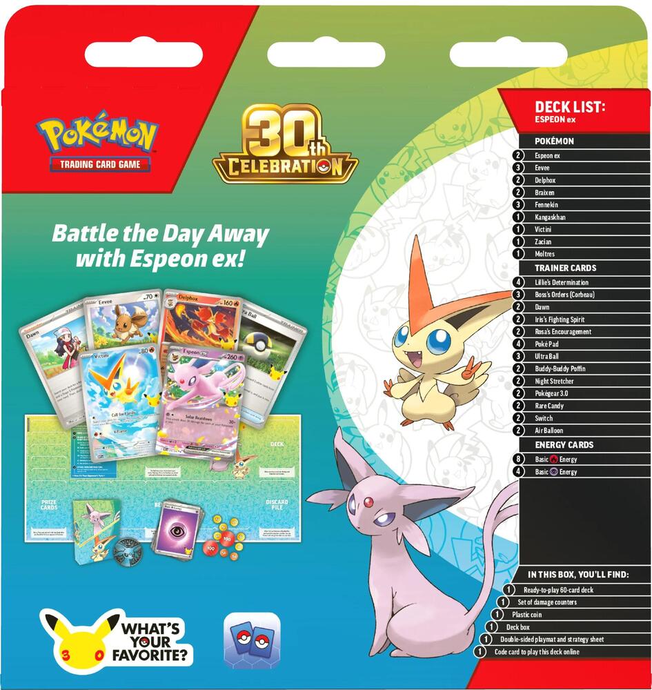 Pokemon 30th Celebration Battle Deck [Espeon ex]