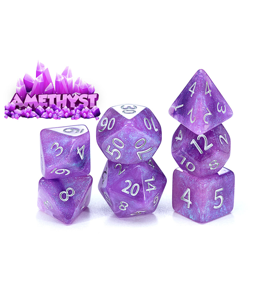 Aether Dice - Amethyst 7-Die Set