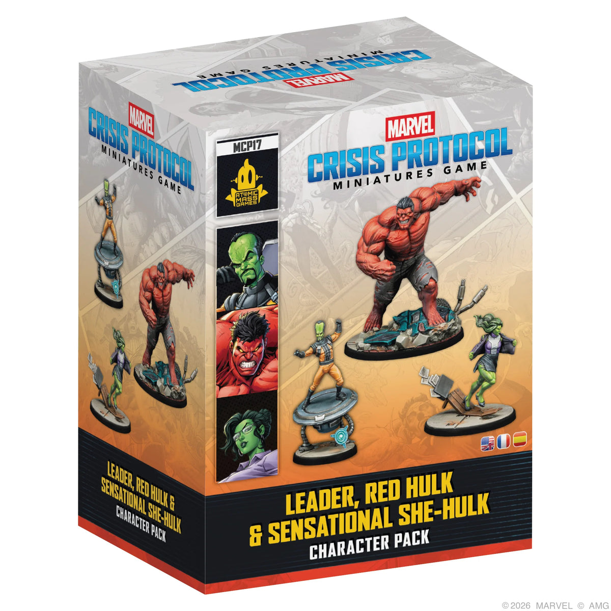 MCP Leader, Red Hulk & Sensational She-Hulk