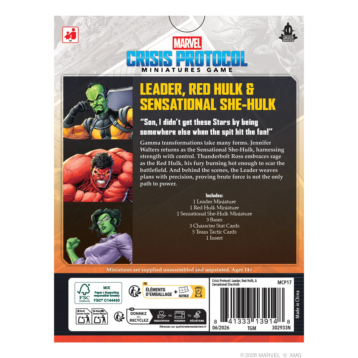 MCP Leader, Red Hulk & Sensational She-Hulk