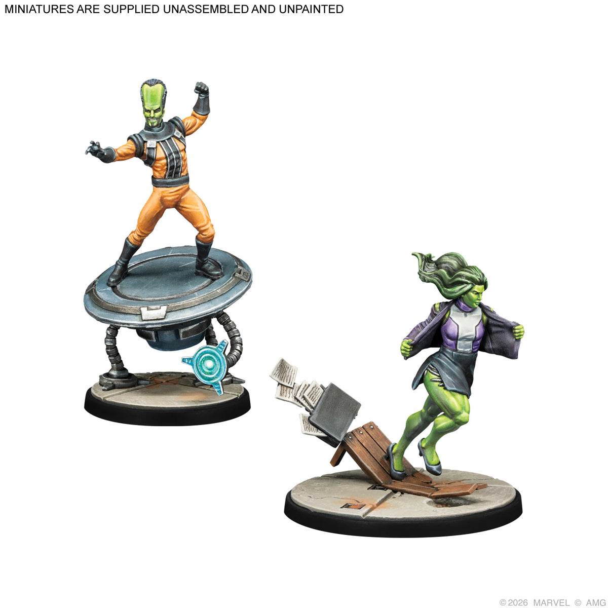 MCP Leader, Red Hulk & Sensational She-Hulk