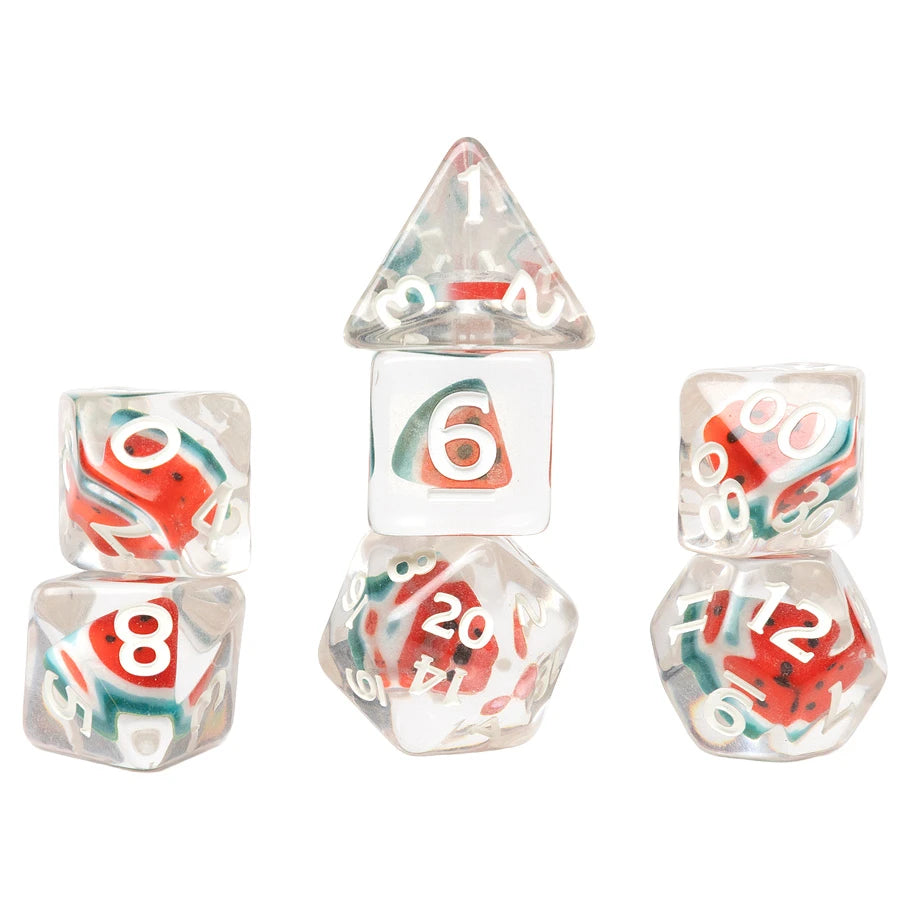 RPG Fruit Slice Dice Set Watermelon