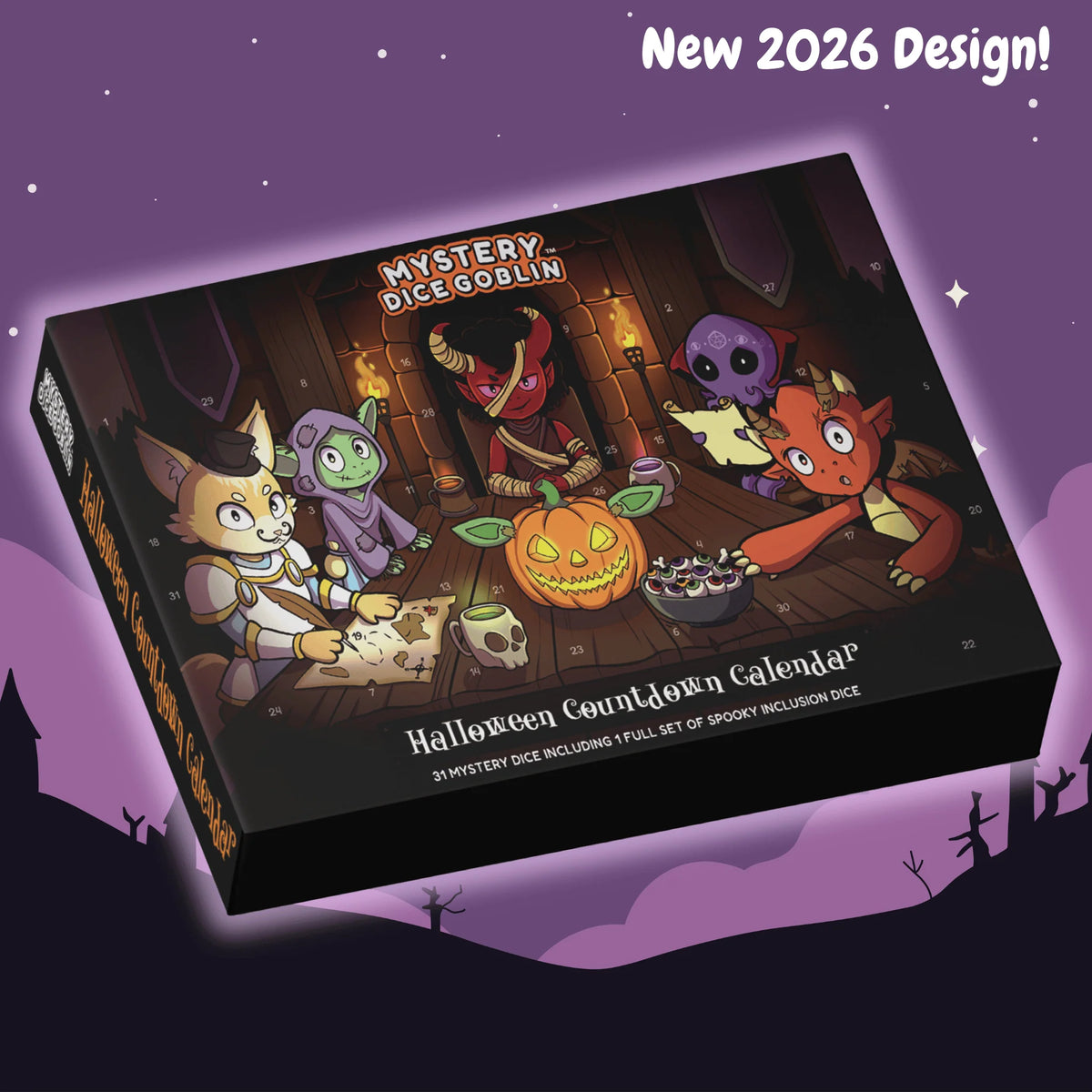Mystery Dice 2026 Halloween Countdown Calendar