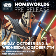 Star Wars Unlimited Homeworld's Prerelease
