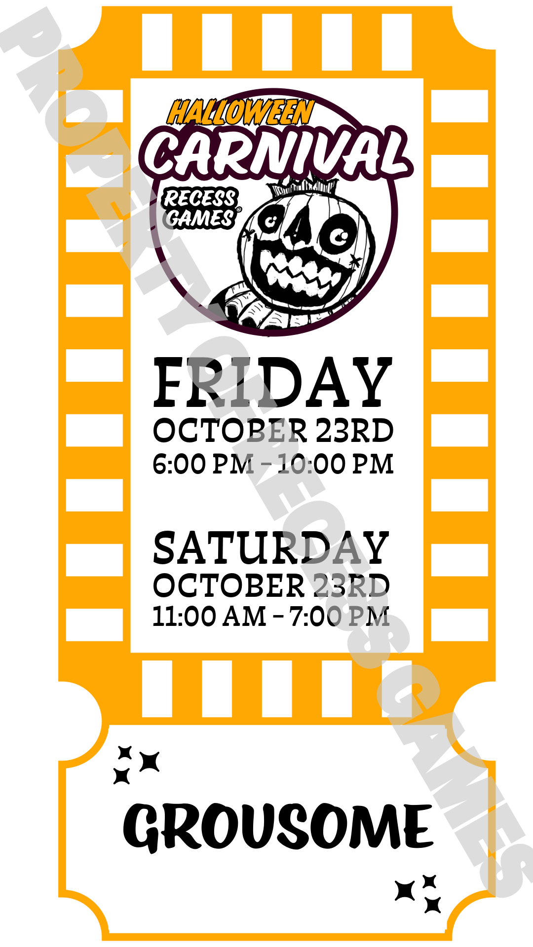 Recess Games Carnival 2026 Program