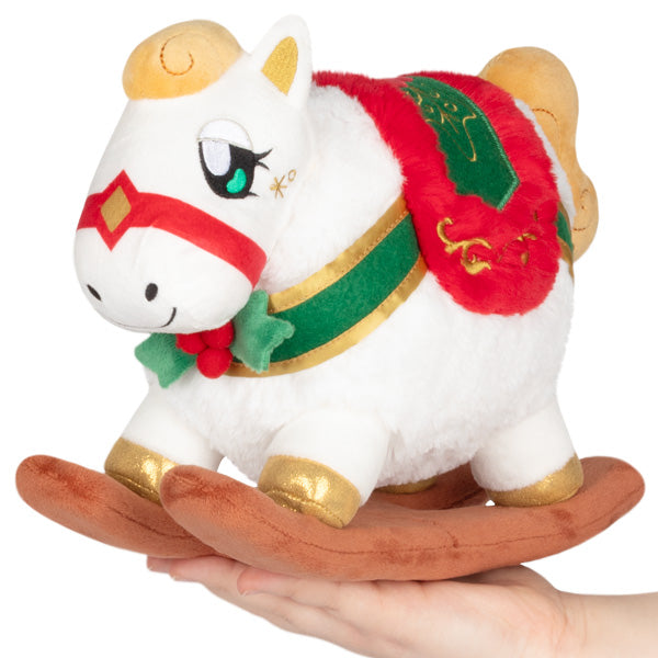 Mini Festive Rocking Horse Squishable 9"