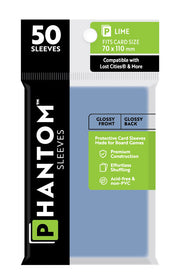 Phantom Lime Sleeves Gloss/Gloss 70x110mm Clear 50ct