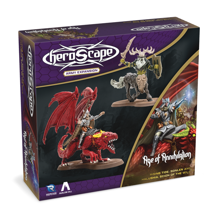 HeroScape Rising Tide Sonlen and Halushia Scions of the Wild Army Expansion