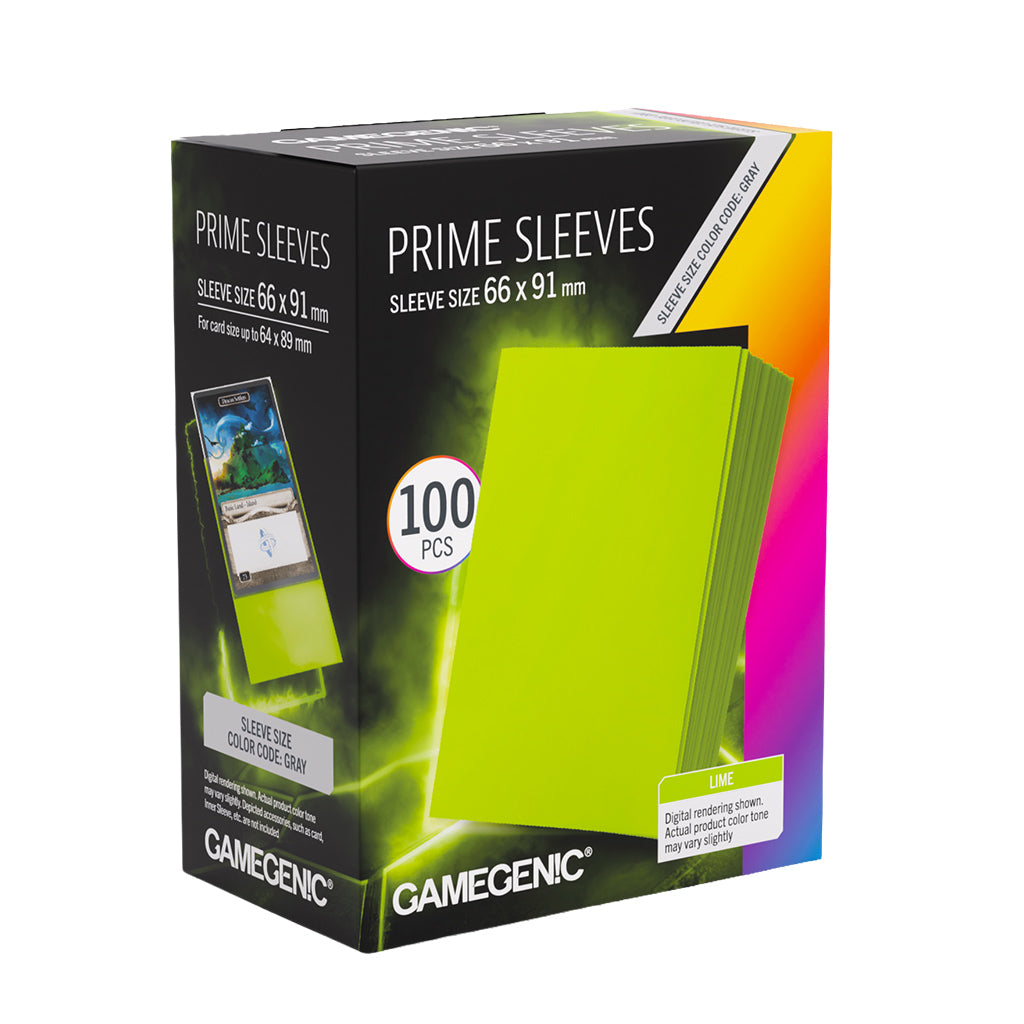Prime Sleeves Lime 66x91 (100)
