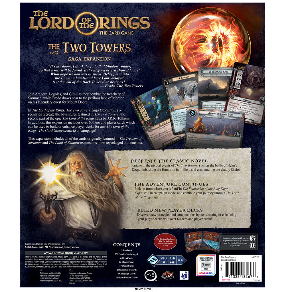 Lord of the Rings The Card Game The Two Towers Saga Expansion