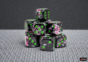 Brush 16mm d6 Paintball/Green Dice Block (12 dice)