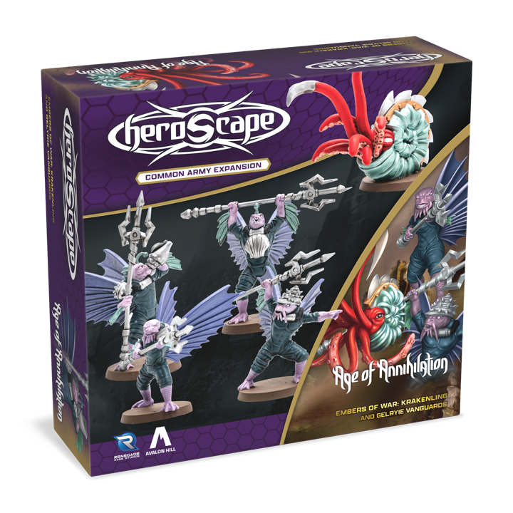 HeroScape Krakenling and Gelryie Vanguards Army Expansion