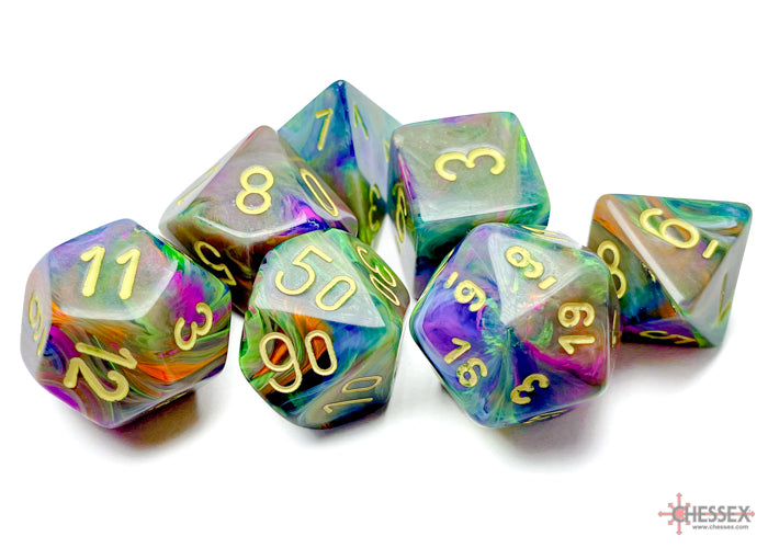 FestiveÃ‚Â® Polyhedral Rio/yellow 7-Die Set