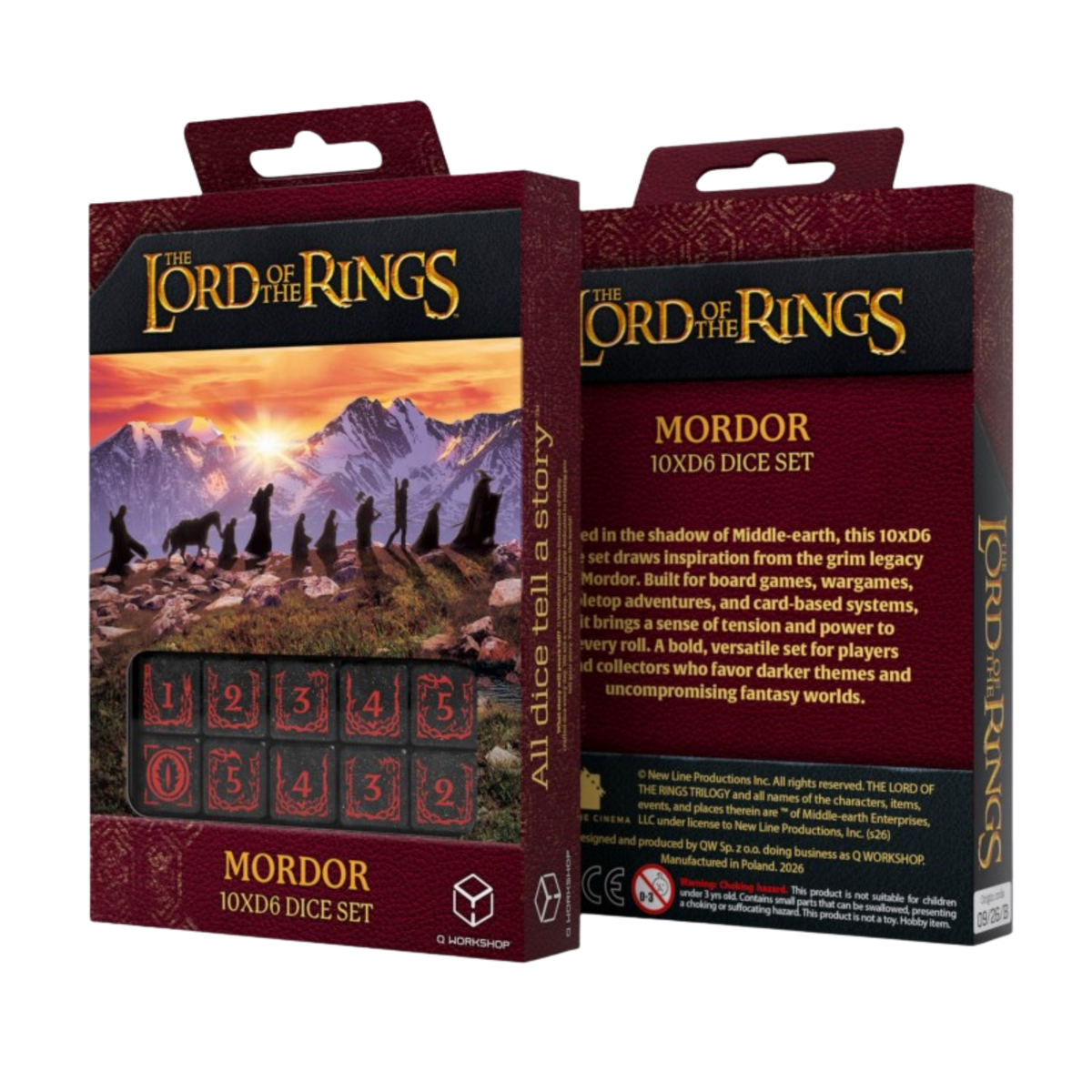 The Lord of the Rings Mordor 10xD6 Dice Set