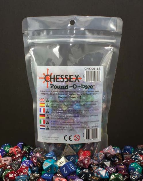 Pound-O-DiceÃ¢â€žÂ¢ (approx 80-100 Dice)  Includes one specially 7 die set