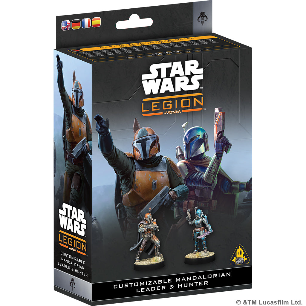 SW Legion Customizable Mandalorian Leader and Hunter