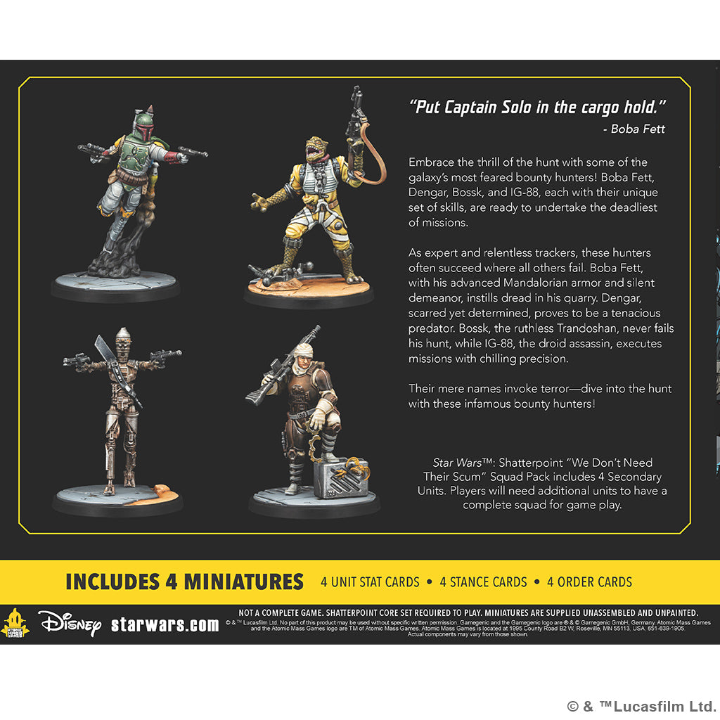 SW Shatterpoint - We DonÃ¢â‚¬â„¢t Need Their Scum Unit Pack