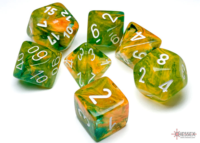 NebulaÃ‚Â® Polyhedral Spring/white LuminaryÃ¢â€žÂ¢ 7-Die Set