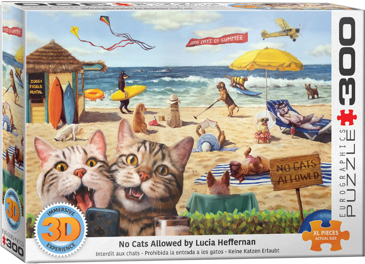 No Cats Allowed 3D Lenticular 300pc