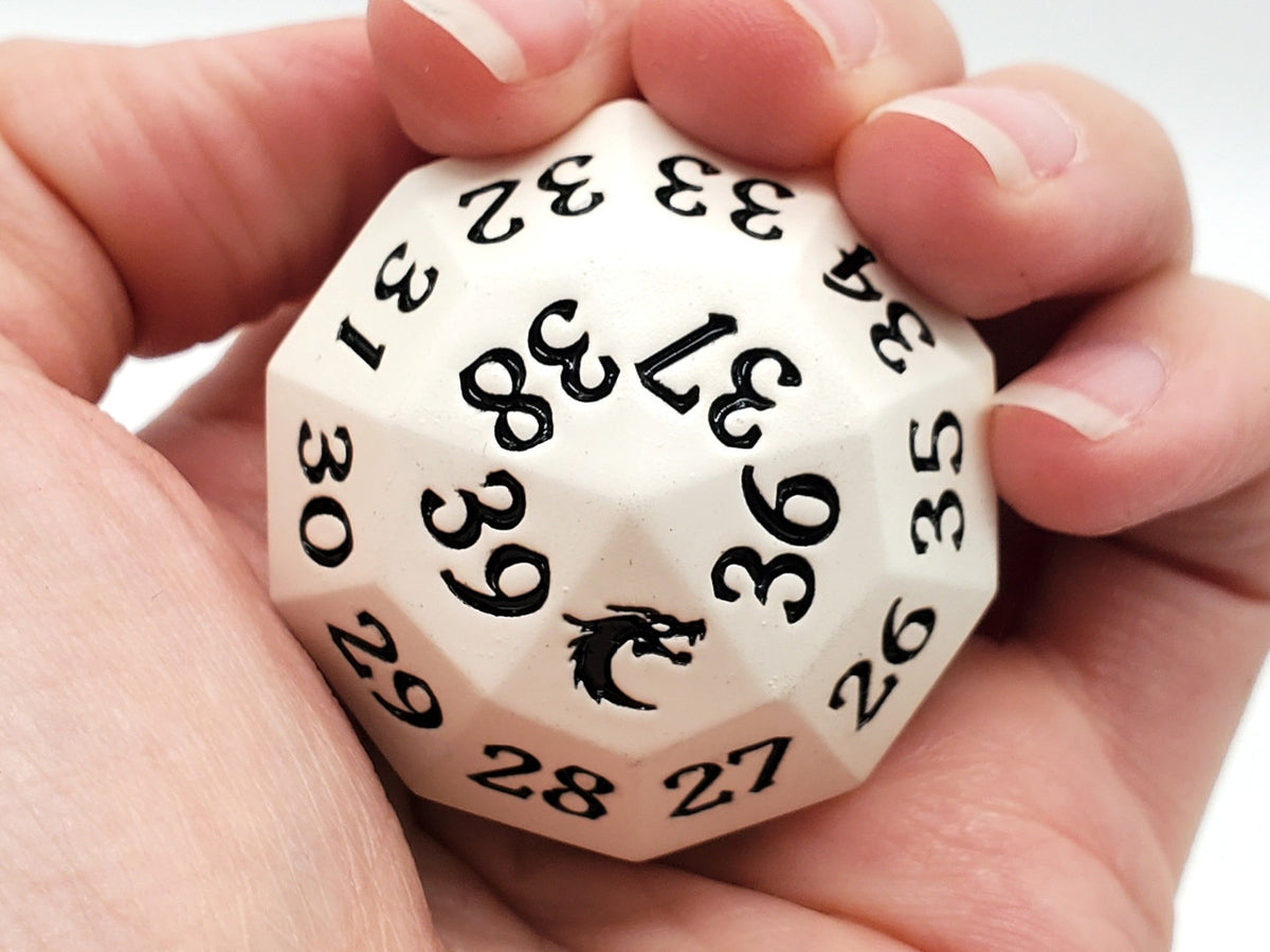 Metal D40 Spindown White w/ Black