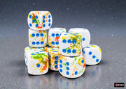 Brush 16mm d6 Breezy/Blue Dice BlockÃ¢â€žÂ¢ (12 dice)