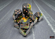 Brush 16mm d6 Deep Forest/Gold Dice BlockÃ¢â€žÂ¢ (12 dice)