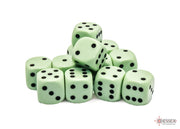 Opaque 16mm d6 Pastel Green/black Dice BlockÃ¢â€žÂ¢ (12 dice)