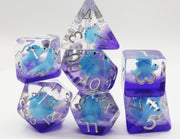 Dinosaur RPG Dice Set Blue Stegosaurus