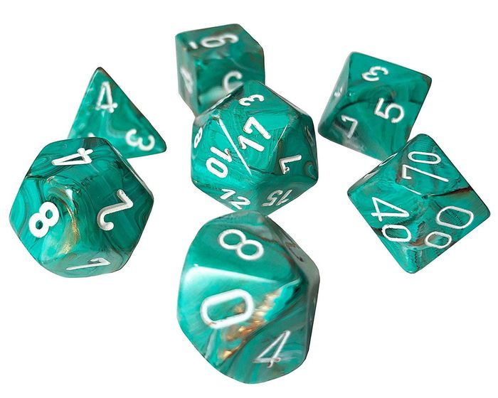 Marble Mini-hedralÃ‚Â® Oxi-CopperÃ¢â€žÂ¢/white 7-Die Set