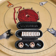 Crokinole Board Pet Lover Set Cats