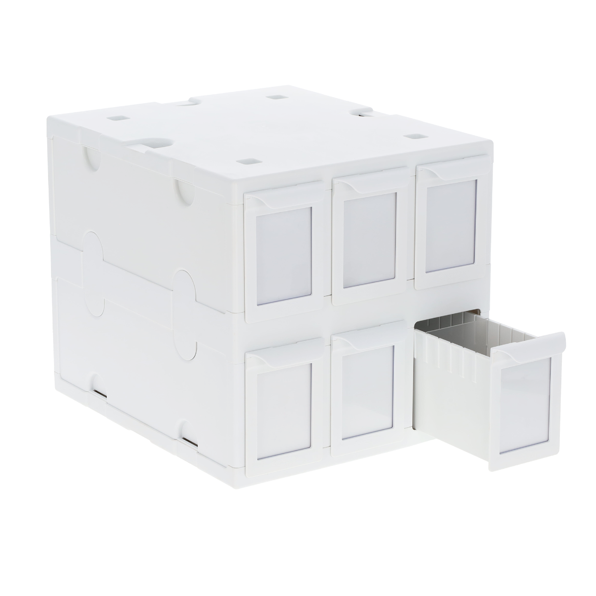 Card Catalog 6 Drawer White