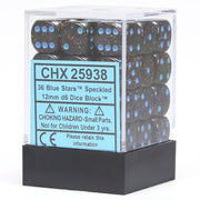 SpeckledÂ® 12mm d6 Blue Stars Dice Block (36 dice)