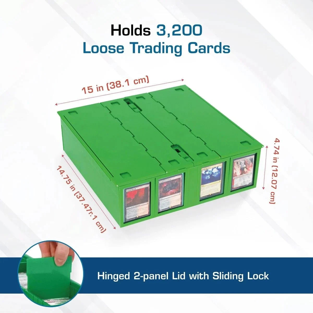 Collectible Card Bin 3200 Green
