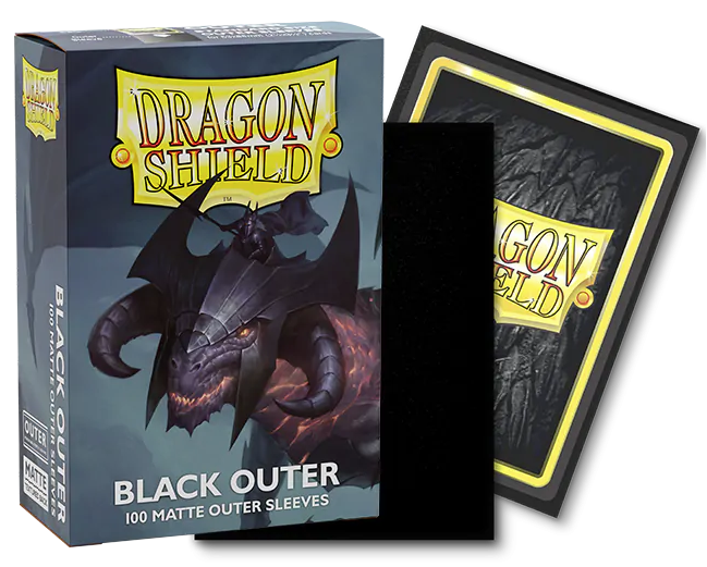 Dragon Shields Outer Sleeves Matte Black (100)