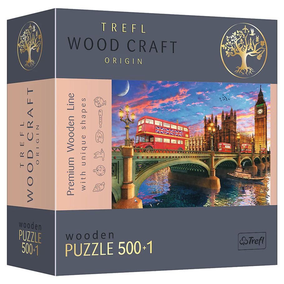 Puzzle: Woodcraft: Palace of Westminster, Big Ben, London 501 Piece
