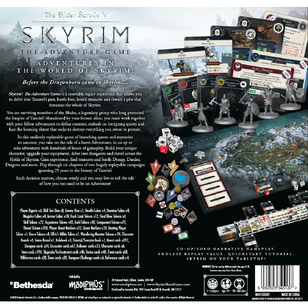 The Elder Scrolls Skyrim Adventure Board Game
