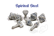 PolyHero Cleric 8 Dice Set Spirited Steel