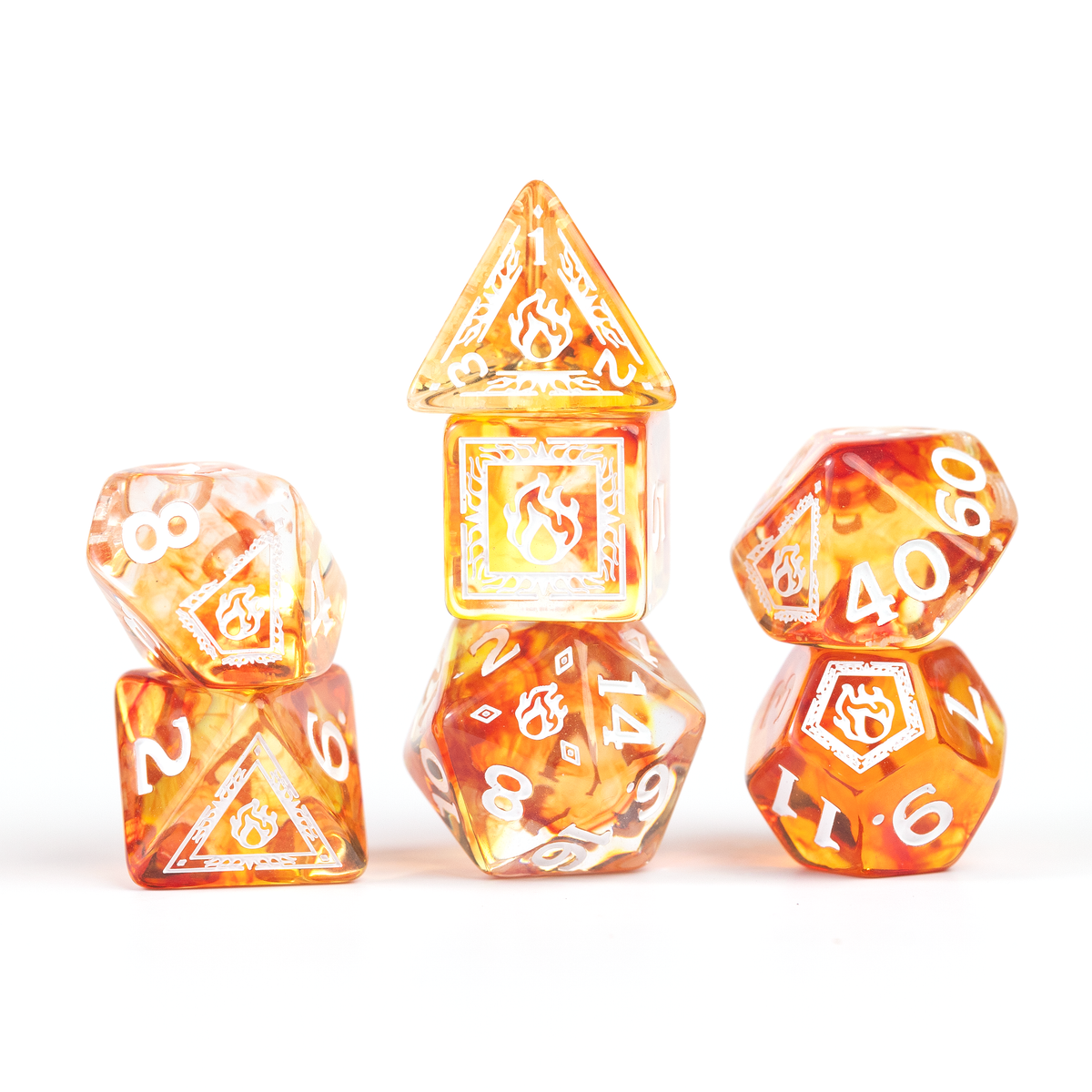 D&D Adventure Dice Sorcerer Orange