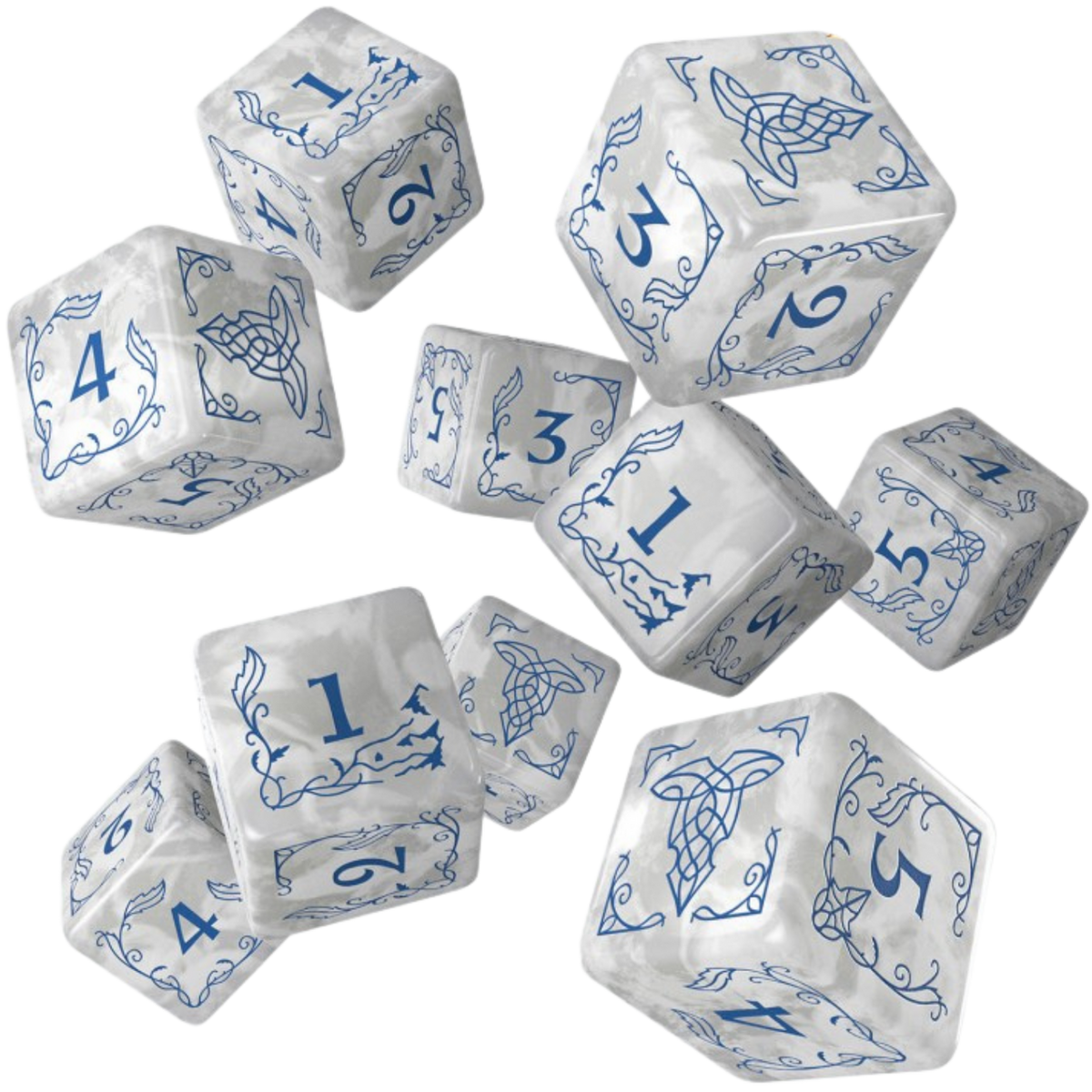 The Lord of the Rings Rivendell 10xD6 Dice Set Stone