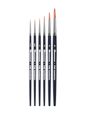 Pro Synthetic 6 Brush Set - 1 each of all sizes