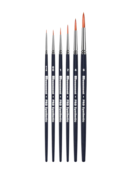 Pro Synthetic 6 Brush Set - 1 each of all sizes