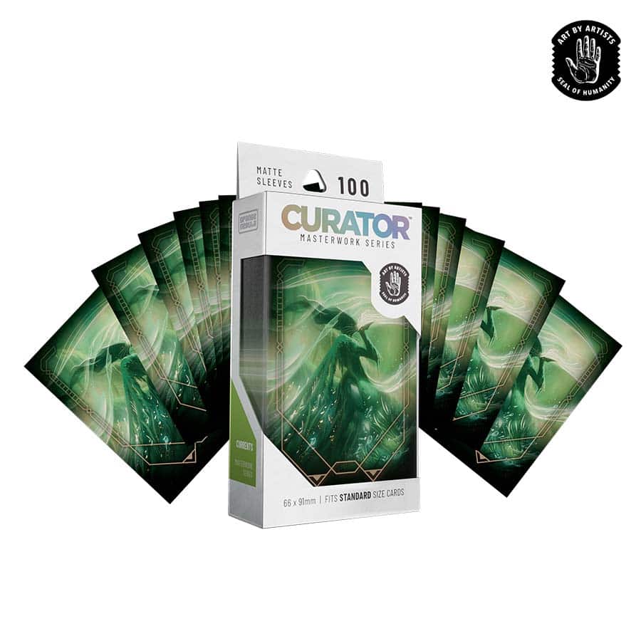Orange Nebula Curator Sleeves (100) Currents