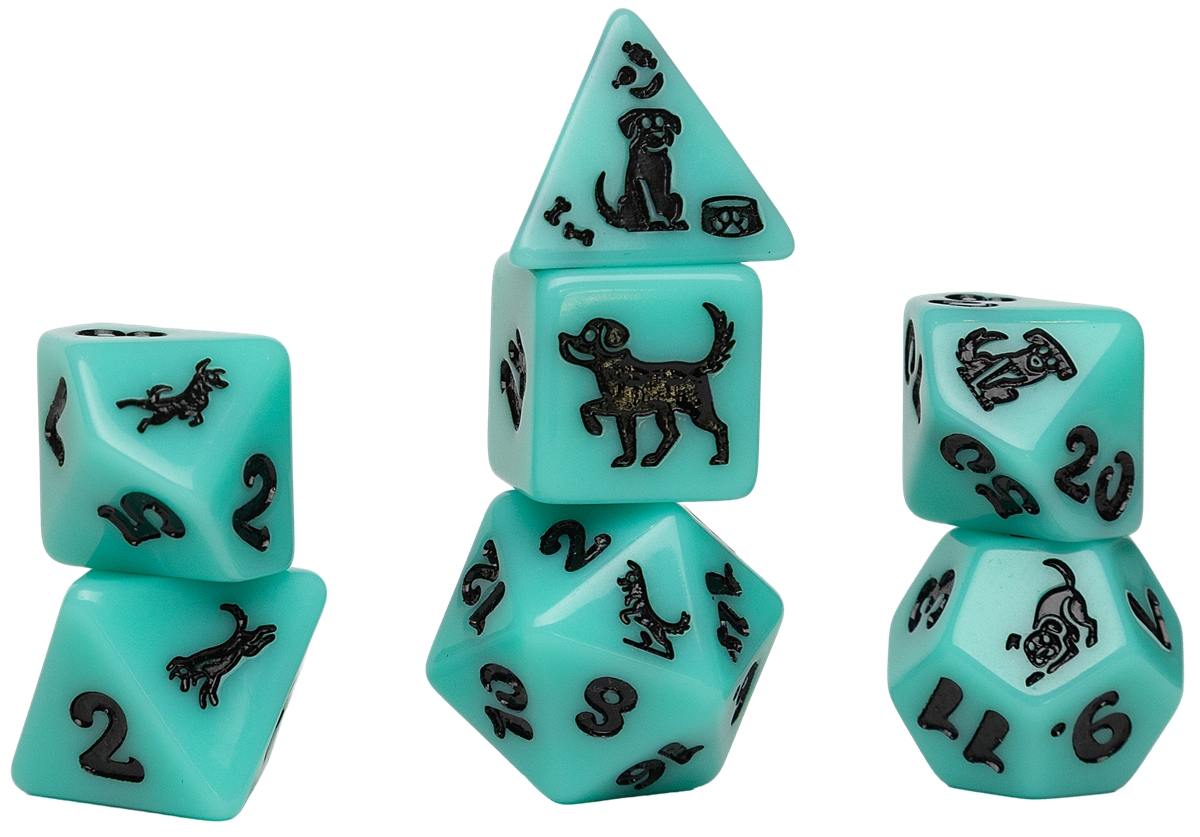 SD Animal Series Seafoam Shepherd 7-Die RPG Set