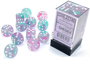 NebulaÃ‚Â® 16mm d6 Wisteria/white LuminaryÃ¢â€žÂ¢ Dice BlockÃ¢â€žÂ¢ (12 dice)