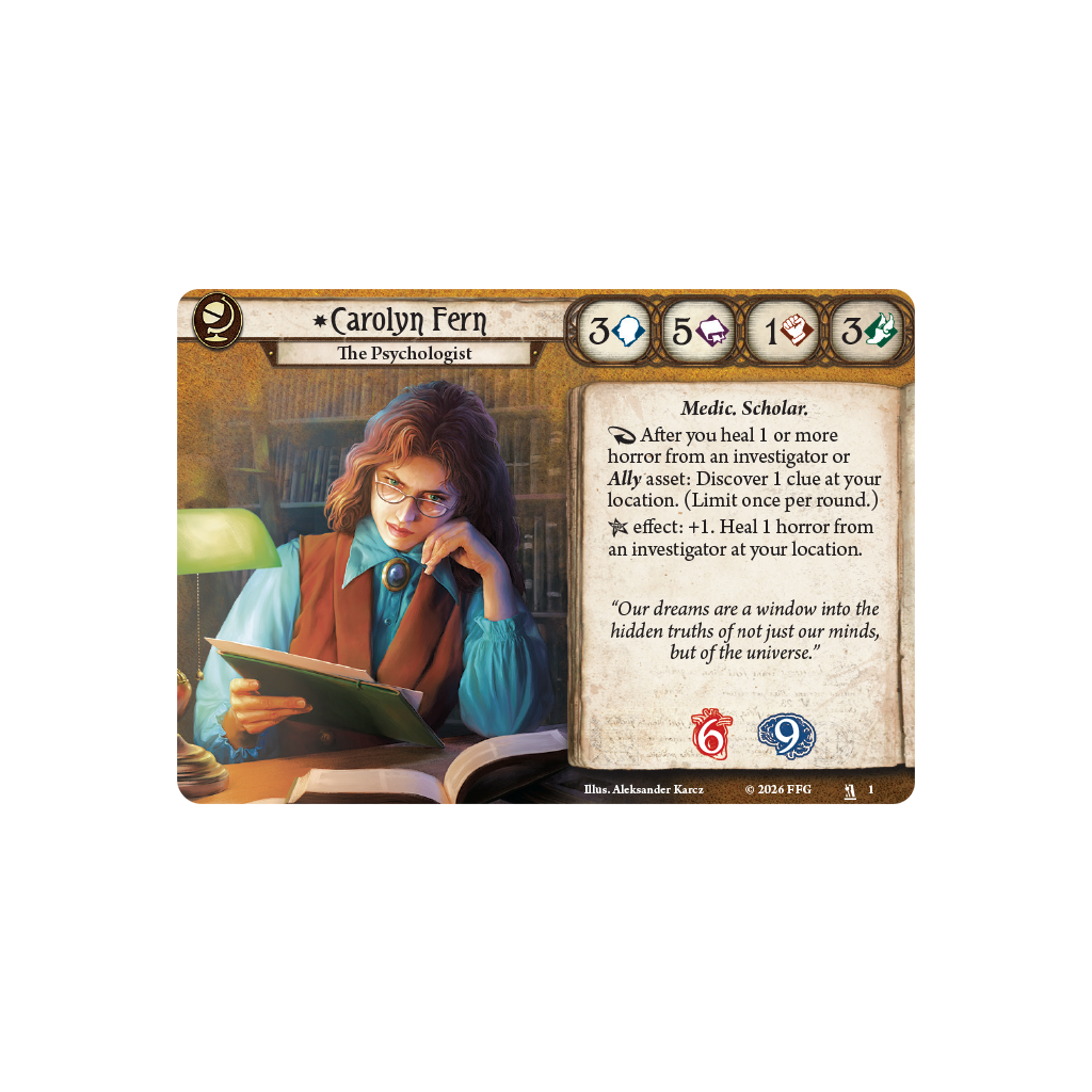 Arkham Horror The Card Game Carolyn Fern Investigator Deck