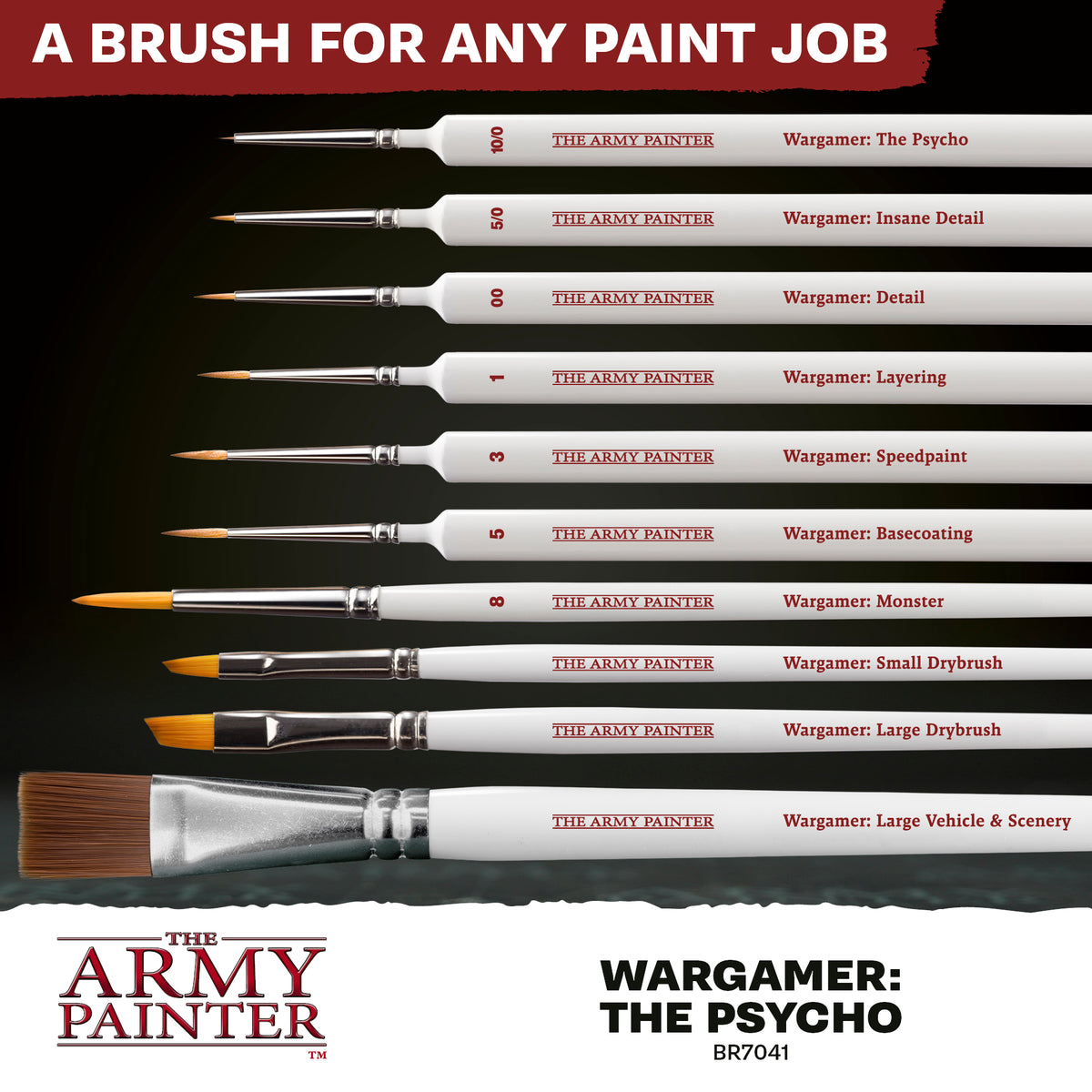 Wargamer Brush: The Psycho 10/0